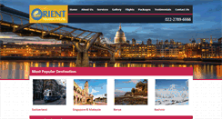 Desktop Screenshot of orienttourism.com