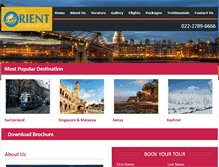 Tablet Screenshot of orienttourism.com